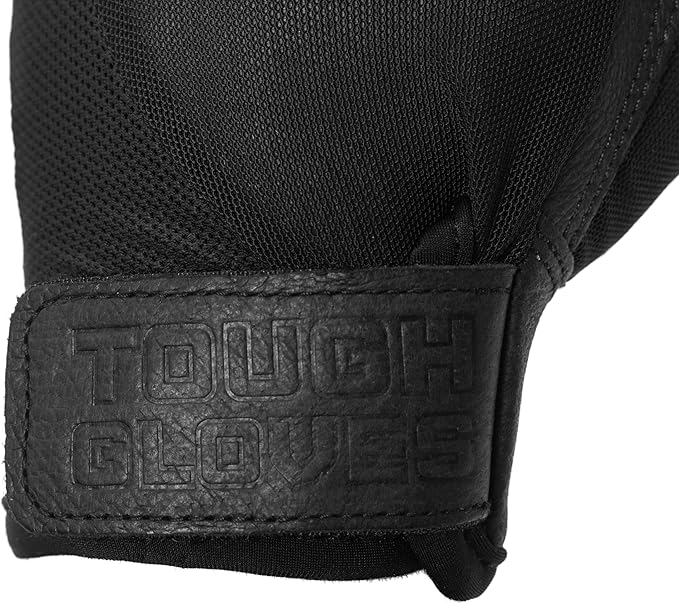 Superset Leather Workout Gloves for Weight-Lifting (Padded) Perfect for Gym Training (Breathable) Black /Size : 9 Mens M Womens XL