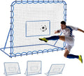 Soccer Rebounder Net, Quick-Switch Angle Soccer Training for Control, Passing Practice, Easy Setup Rebounder Gifts Aids & Equipment for Kids,Teens & Adults