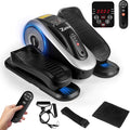 Zakle Under Desk Elliptical Machine, Electric Seated Pedal Exerciser w/Remote Control & 12 Adjustable Speeds, Fully Assembled Elliptical Training Machine for Home Office