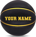 Custom Personalized Basketball – Official Size 7/6 | Leather Indoor/Outdoor Basketball Ball with Name | Idea Gifts
