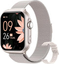 Fitness Smart Watches for Women Men: Smart Watch for iPhone&Android Bluetooth Call with 24/7 SpO2 Sleep Heart Rate Monitor, IP68, Fitness Tracker with 120+Sport, Reloj Inteligente 30 Day Life, 2 Bands