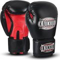 Knockout Gel Boxing Gloves for Men Women - Pro Training Sparring, Maya Hide Leather Muay Thai MMA Kickboxing, Adults-Kids Heavy Bag Workout Gloves for Boxing -Ultra-Wide Wrist Support 10 oz - 16 oz