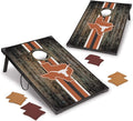 Wild Sports NCAA 2' x 3' MDF Deluxe Cornhole Set - with Corners and Aprons