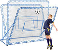 Soccer Rebounder Net, Quick-Switch Angle Soccer Training for Control, Passing Practice, Easy Setup Rebounder Gifts Aids & Equipment for Kids,Teens & Adults