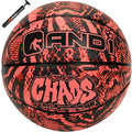 AND1 Chaos Basketball: Official Regulation Size 7 (29.5 inches) Rubber - Deep Channel Construction Streetball, Made for Indoor Outdoor Basketball Games