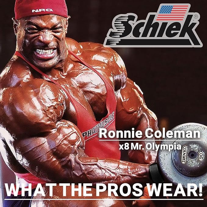 Schiek Ronnie Coleman Signature Series Lifting Gloves - Weight Lifting Grip Gloves /Size : Medium