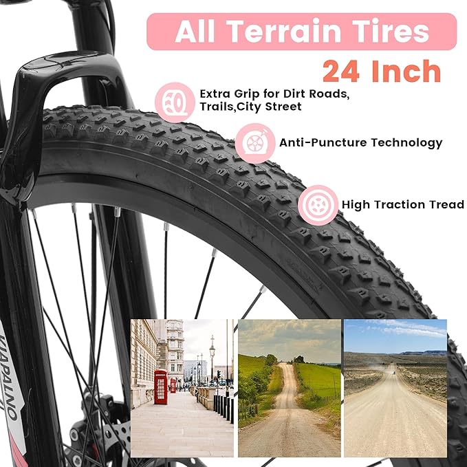 24/26/27.5 Inch Wheels Mountain Bike Shimano 21 Speeds with Mechanical Disc Brakes Aluminum/High-Carbon Steel Frame Suspension MTB Bikes Mountain Bicycle for Adult & Teenagers