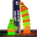 EAGLES LED Badminton Shuttlecocks - 5 or 11 Pack Lighting Birdies, Nylon Glow in The Dark Birdie Balls for Baseball Practice Plastic Light Up Birdies for Outdoor Indoor Sports