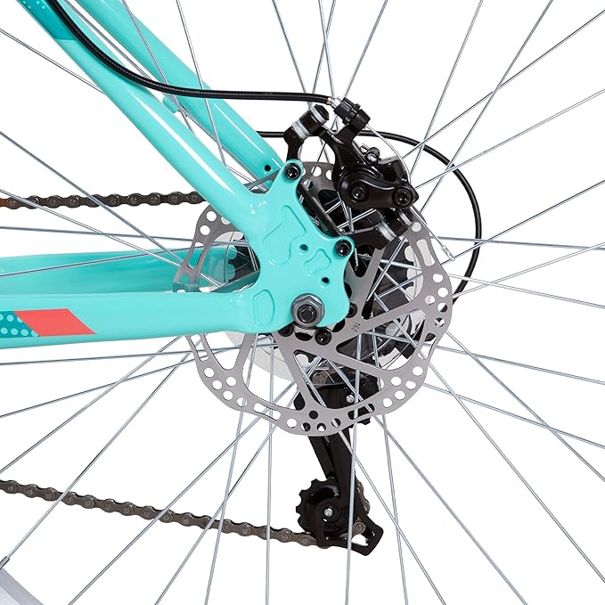 HILAND 20 Inch 26 Inch Mountain Bike for Women Girl, Lock-Out Suspension Fork, Aluminum Frame, Adult Ladies Mens MTB Bicycle