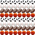 60 Pieces Sports Stress Balls for Kids Mini Footballs Ball, Soccer, Basketball, Baseball Foam Squeeze Stress Balls for Anxiety Relief Relaxation, Sport Party Favor Class Prize Birthday Pet Toys
