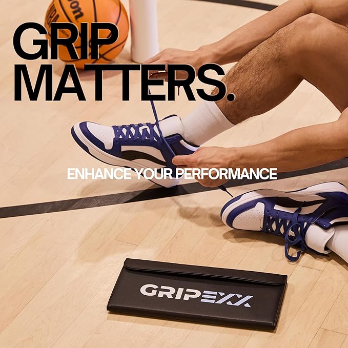 Portable Basketball Sticky Mat - Replaceable Sheets Basketball Shoe Grip Enhancer - Sticky Pad for Basketball Shoes - Traction Mat for Sport Courts