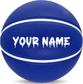 Custom Personalized Basketball – Official Size 7/6 | Leather Indoor/Outdoor Basketball Ball with Name | Idea Gifts