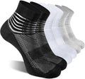 IRAMY Compression Ankle Support Socks Coolmax Wicking Cushioned Athletic Plantar Fasciitis Relief Men Women 2/3/6 Pairs
