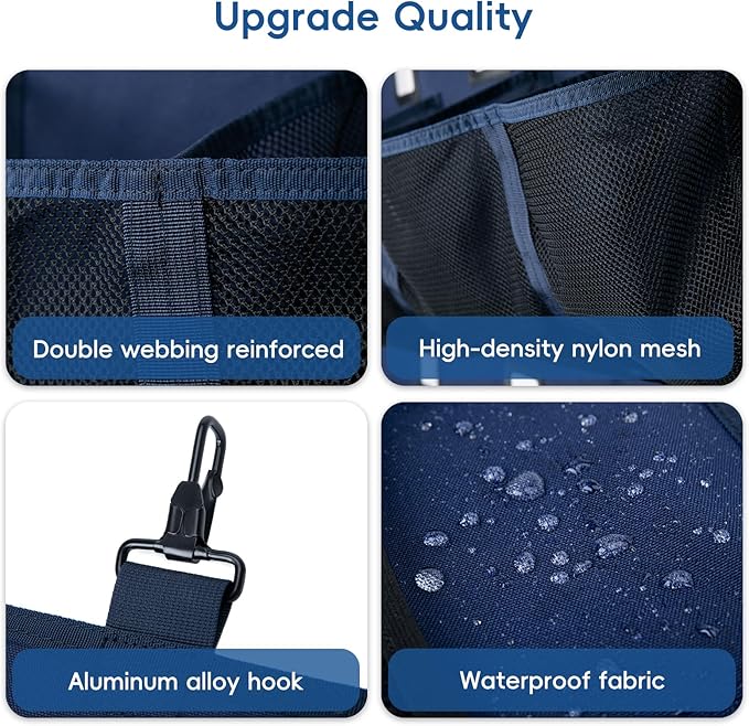 Baseball/Softball Dugout Organizer - 15+ Helmet & Glove Storage Bag, Military-Grade 900D Fabric & 6 Reinforced Steel Hooks