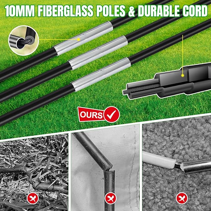 Kids Soccer Goals for Backyard Set, Portable Toddler Soccer Goal 2 of 4x3 ft, 6x4 ft, 7x5 ft, Soccer Training Equipment, Pop Up Soccer Net Kit with Size 4 Soccer Ball, Youth Games, Outdoor Sports Play