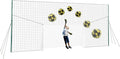 Soccer Goals & Soccer Backstop Net with Rebounder - All-in-One Backyard Net - Sports & Outdoors Soccer Goal for Volley, Passing, Solo Training