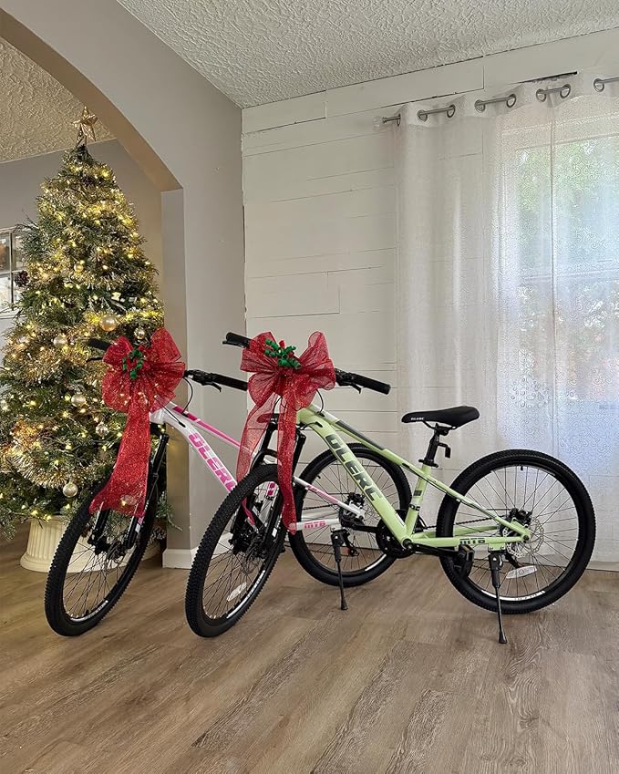 Glerc 20 24 Inch Kids Bike, Kids Mountain Bike for Boys and Girls Ages 6-14, 21-Speed Skyline Bicycle with Front Suspension and Disc Brakes, Multiple Colors