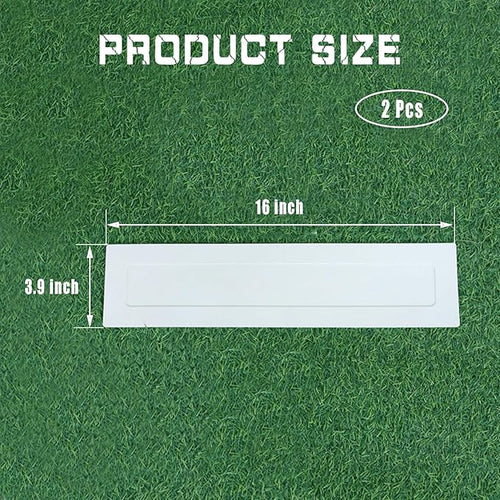 2 Pcs Baseball Pitching Rubber, Pitcher's Plate, Baseball & Softball Pitching Mound Rubber for Baseball Softball Games, Practice, Skill Camps, Coaching Equipment