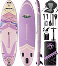 11'6"x35" Inflatable Paddle Board, 450lbs Extra Wide Stand Up Paddleboard for Adults with Premium SUP Accessories Kit & Backpack, Blow Up Kayak Non-Slip Stable Deck Boat for Yoga Fishing Surf