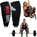 Bear Grips Deadlift Shin Guards - Breathable Gym Equipment Rope Climbing Shin Guard for Men and Women - Injury Prevention Calf Support Shin Guard Sleeves for Ultimate Shin Protection