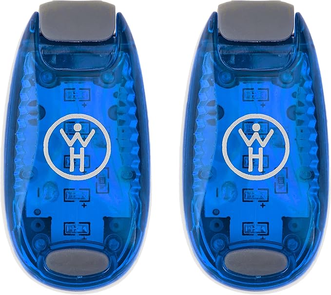 LED Safety Light 2 Pack - Nighttime Visibility for Runners, Cyclists, Walkers, Joggers, Kids, Dogs, Relays & More - Clip to Clothes Strap to Wrist, Ankle, Bike, Collar, or Just About Anywhere!