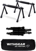 Push Up Bar – Folding Dip Bar for Home Workout, Lightweight & Portable Strength Training Equipment for Men & Women, Indoor & Outdoor Use (Hawk)
