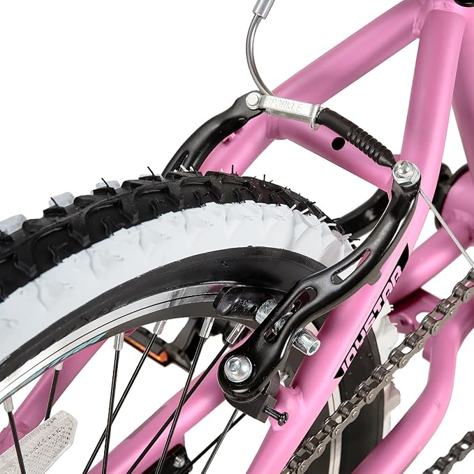 JOYSTAR Lubbock 20 24 Inch Kids Bike for Boys & Girls Ages 7-12 Years Hardtail Mountain Bike for Kids with 1-Speed/7-Speed Drivetrain, White Wall Knobby Tires, Kids' Bicycle