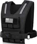 BAGAIL Weighted Vest Men, 20lbs/30lbs/40lbs Adjustable Weighted Vest for Woman with Removable Iron Weights, Women’s Weight Vest for Walking, Rucking, Running, Strength training