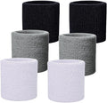 Wristbands Sweatbands for Men & Women, Breathable Tennis Wrist Bands Absorbent Sweat Band Multiuse Wristband for Basketball, Running, Gym, Working Out