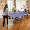 Garvee Portable Ping Pong Table,9FT/8FT /6FT Professional Indoor/Outdoor Table Tennis Tables Game with Net for Adults/Teens,2 Tennis Paddles and 3 Balls- Quick Assembly