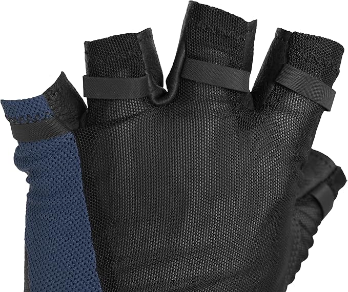 Superset Leather Workout Gloves for Weight-Lifting (Padded) Perfect for Gym Training (Breathable) Black /Size : 9 Mens M Womens XL