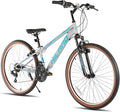 HILAND 26 Inch Mountain Bike for Mens and Womens, 21 Speeds Mountain Bicycle, High-Tensile Steel Frame, V Brake, Hardtail MTB for Adults