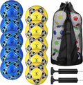 Libima 13 Pcs Soccer Ball Bulk 10 Pcs Official Soccer Ball with 2 Pump and Carry Bag Indoor Outdoor Training Game Sport Gift for Youth Adult Back to School