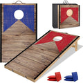 Foldable Cornhole Board Set 2ft X 1ft Solid Wood Premium Cornhole Game with 6 Bean Bags and Carrying Case Portable Cornhole Set for Kids and Adults Indoor or Outdoor Play