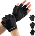 Fitgriff® Workout Gloves (Padded) for Men & Women - Fingerless Gym Gloves for Weight Lifting, Training - Full Palm Protection, Size : 9