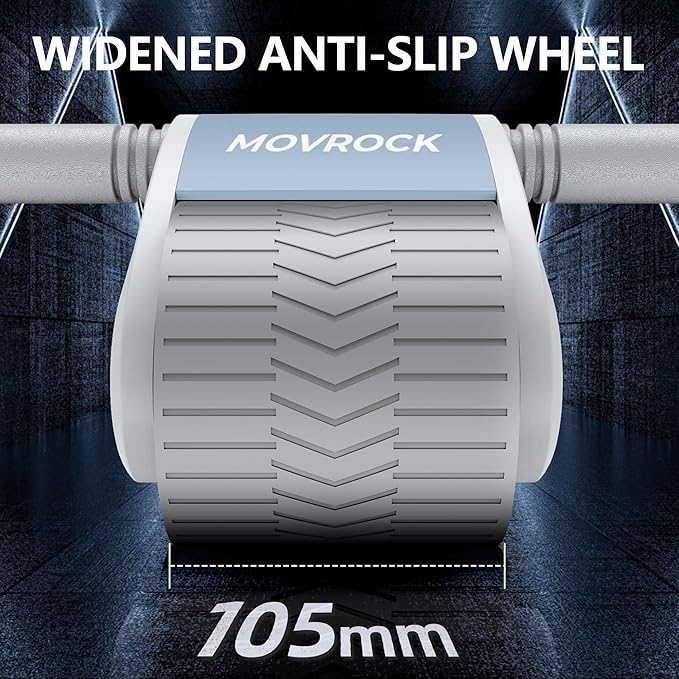 Ab Roller Wheel with Automatic Rebound for Home Gym Core Fitness, Sturdy Abdominal Exercise Equipment, Includes Knee Pad, Perfect for Ab Workouts and Strength Training
