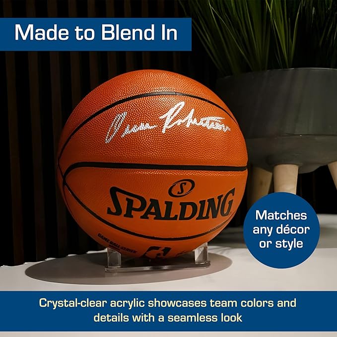 BCW Acrylic Ball Stand, 4 Pack | Anti-Slip Design for Basketball, Football, and Soccer Ball Display