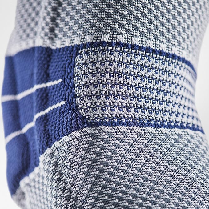Bauerfeind - GenuTrain - Knee Brace - Targeted Support for Pain Relief and Stabilization of The Knee, Provides Relief of Weak, Swollen, and Injured Knees- Size 5 - Color Titanium