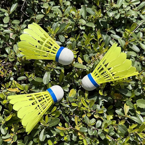 12 Packs Nylon Badminton Shuttlecocks Birdies Nylon Feather Shuttlecocks Badminton Birdies Great Stability ＆ Durability Indoor Outdoor Sports Hight Speed Training
