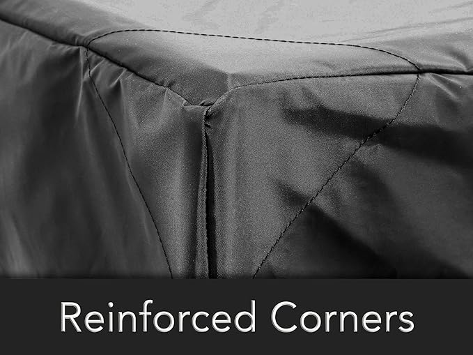 Covermates Ping Pong Table Cover - Indoor/Outdoor Tennis Covers, Heavy Duty Water-Resistant for Flat Prince Table, Classic 12-Guage Vinyl, 110W x 60D x 30H, Black