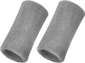 Willbond 6 Inch Wrist Sweatband Sport Wristbands Elastic Athletic Wrist Bands for Sports 2 Pieces
