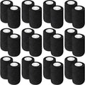 Treela 48 Pack Self Adhesive Wrap Bandage Bulk, 3 Inch x 5 Yard Self Adherent Cohesive Bandage Elastic Athletic Tape Breathable Wound Tape for Stretch Athletic Sports Wrist Ankle(Black)