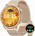 Hwagol Smart Watches for Women Android Phones iPhone Compatible(Bluetooth Call),1.39'' Round Sports Watch Fitness Tracker Heart Rate/SpO2/Sleep Monitor,Pedometer