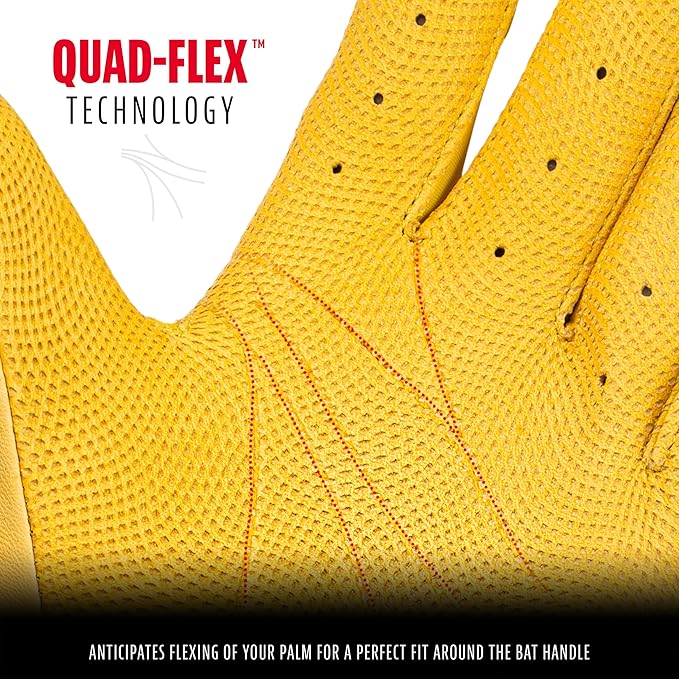 Franklin Sports MLB Baseball Batting Gloves - CFX Pro Adult + Youth - Baseball + Softball - Multiple Sizes + Colors