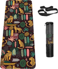 Non Slip Yoga Mat TPE Workout Mat for Men Women, Thick Workout Mat with Carrying Strap, Fitness Mats for Exercise, Yoga, Fitness, Pilates, Floor Workouts (72" x 24" x 6mm)