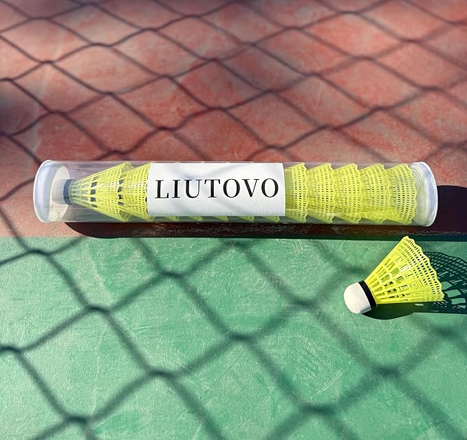 12 Packs Nylon Badminton Shuttlecocks Birdies Nylon Feather Shuttlecocks Badminton Birdies Great Stability ＆ Durability Indoor Outdoor Sports Hight Speed Training