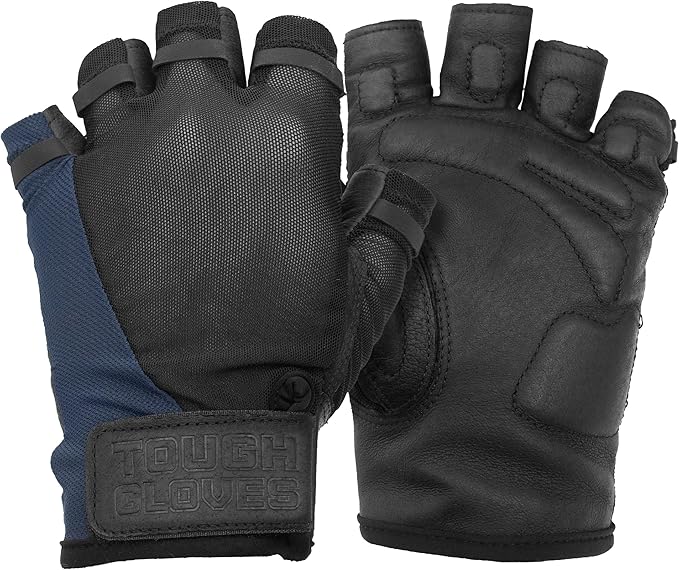 Superset Leather Workout Gloves for Weight-Lifting (Padded) Perfect for Gym Training (Breathable) Black /Size : 7 Mens XS Womens M