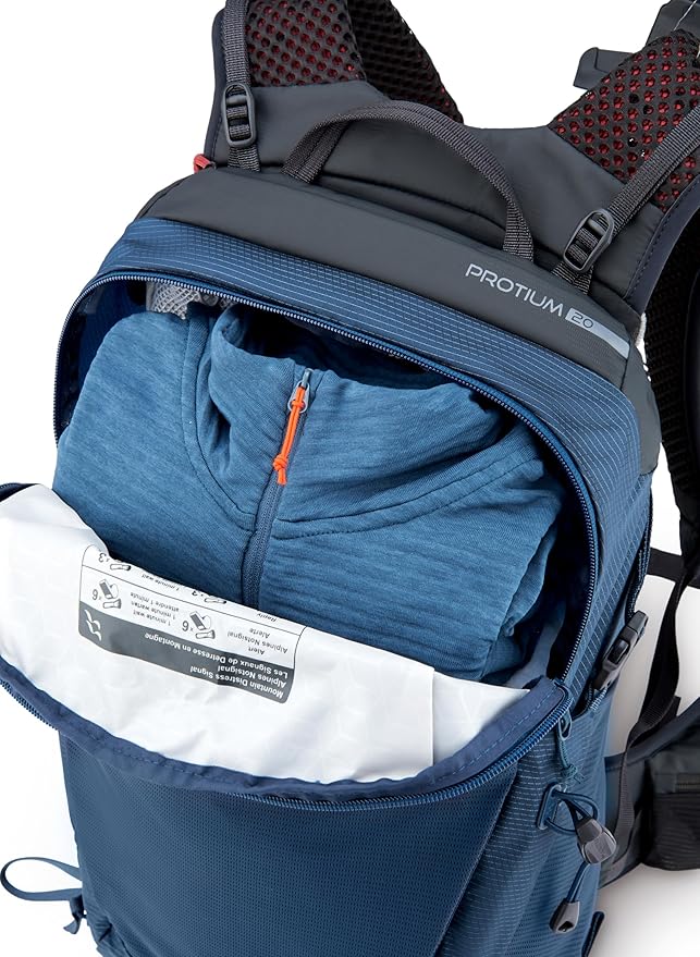 Rab Protium Lightweight Backpack - Comfortable Daypack for Hiking & Trekking - Tempest Blue - 20-Liter (Back Length - Medium/Large)
