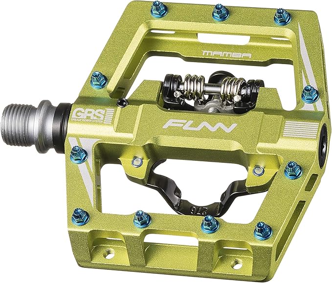 Funn Mamba S MTB Clipless Pedals, Single Sided Clip Mountain Bike Pedals, Compatible with SPD Cleats, 9/16-Inch CrMo Axle Bicycle Pedals for MTB/BMX/Gravel Cycling