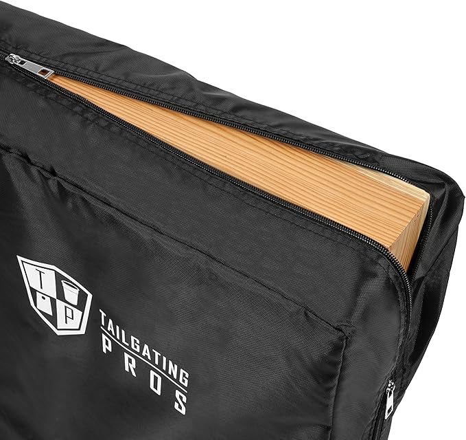 Tailgating Pros American Themed Lightweight Corn Hole Board Set w/Bean Bags and Carrying Case - 4'x2' Cornhole Toss